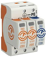 Ограничитель импульсных напряжений УЗИП OBO CombiController 3п L1-L2-N-PE классI+II 50кА картинка